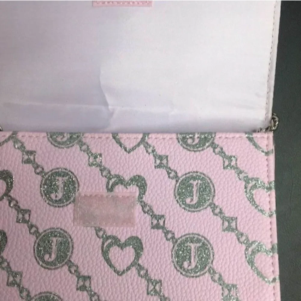 Justice Pink Silver Purse